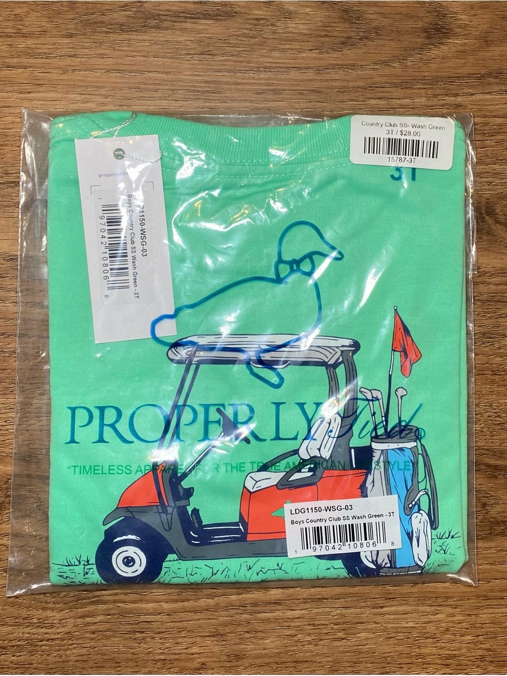 NWT Properly Tied golf T-shirt, 3T